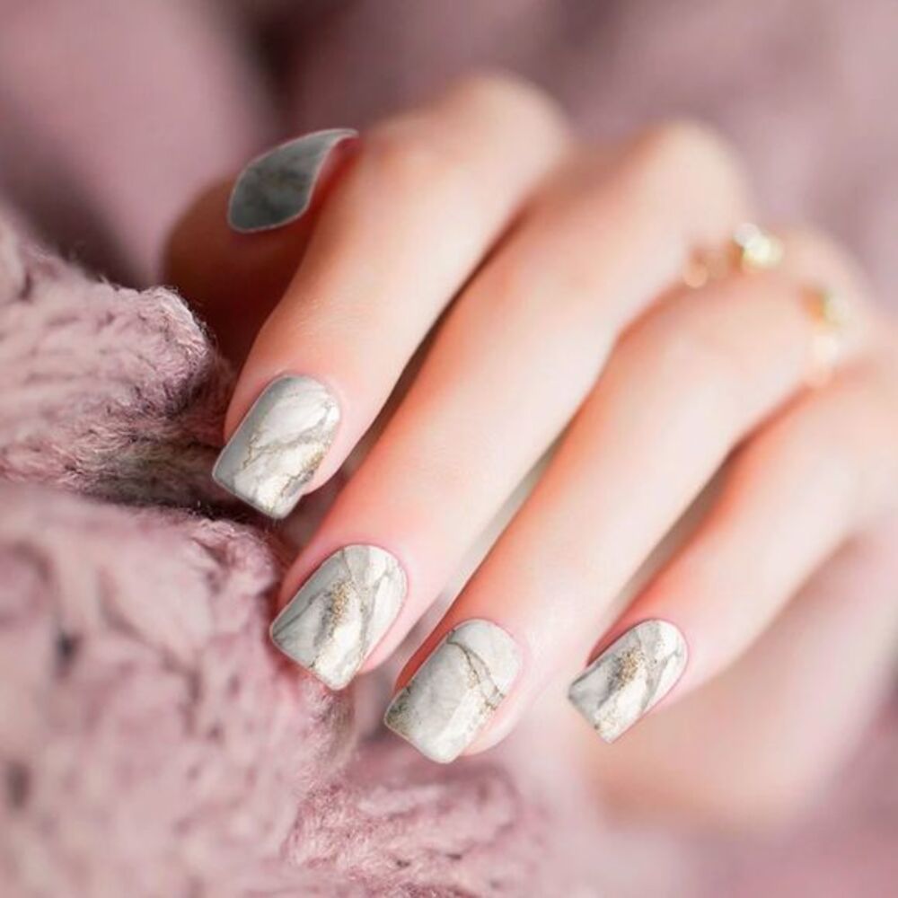 Colour Flash, Golden Pyrite, neutral & elegant cool marble tones, gold accents